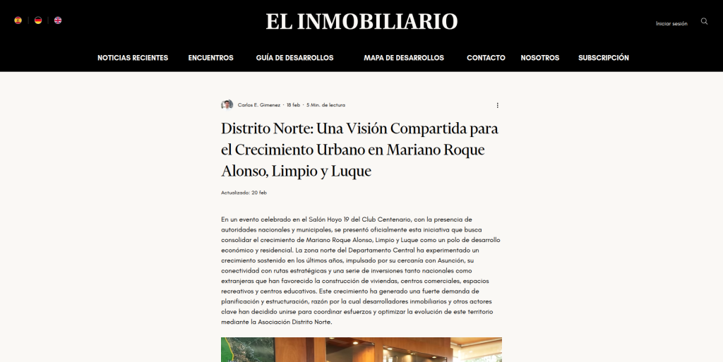 El inmobiliario: en Mariano Roque Alonso, Limpio y Luque
